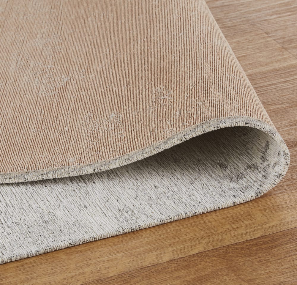 Tapis tissé jacquard gris clair, 155x230 cm — vue 4