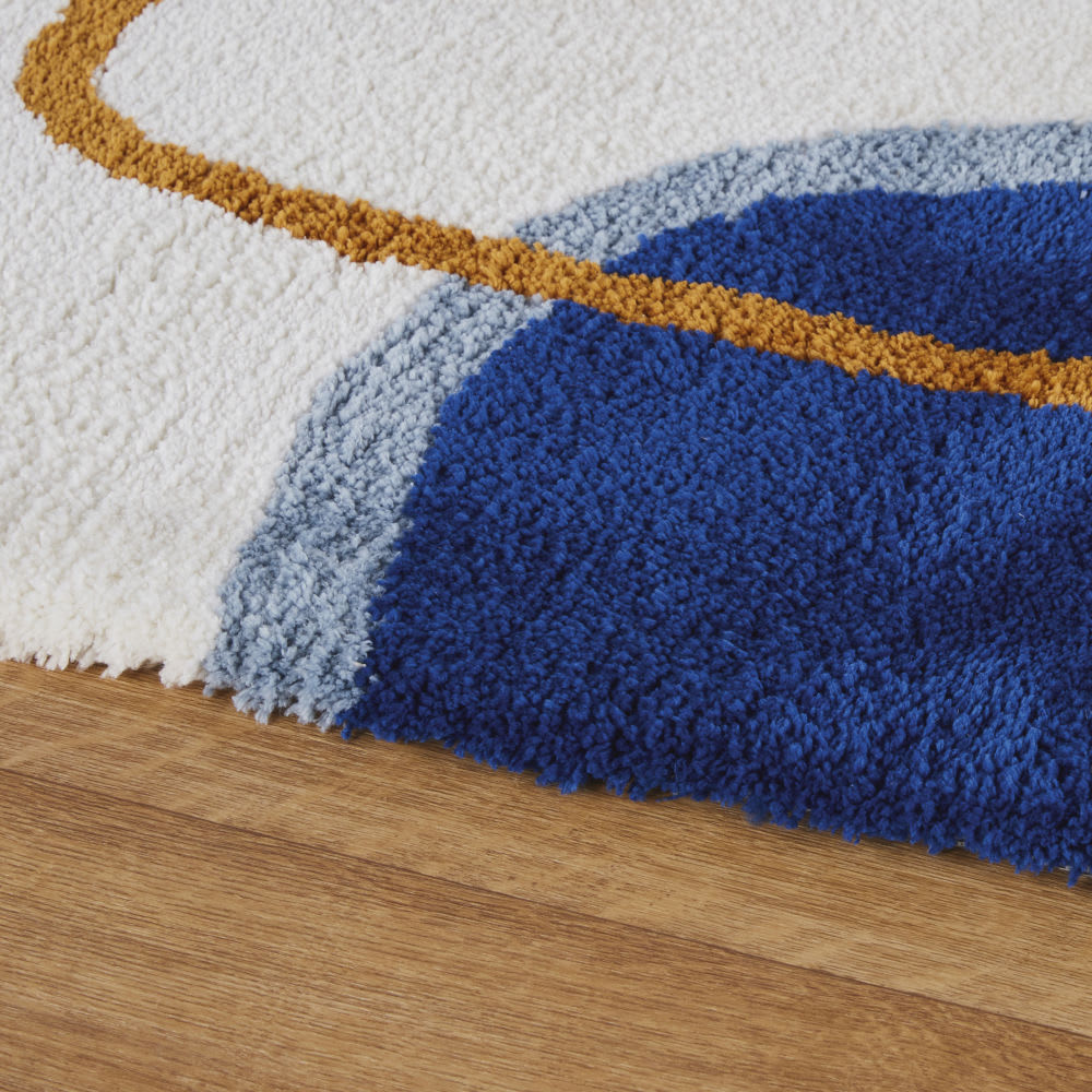 Tapis tufté multicolore, 140x200 cm — vue 3