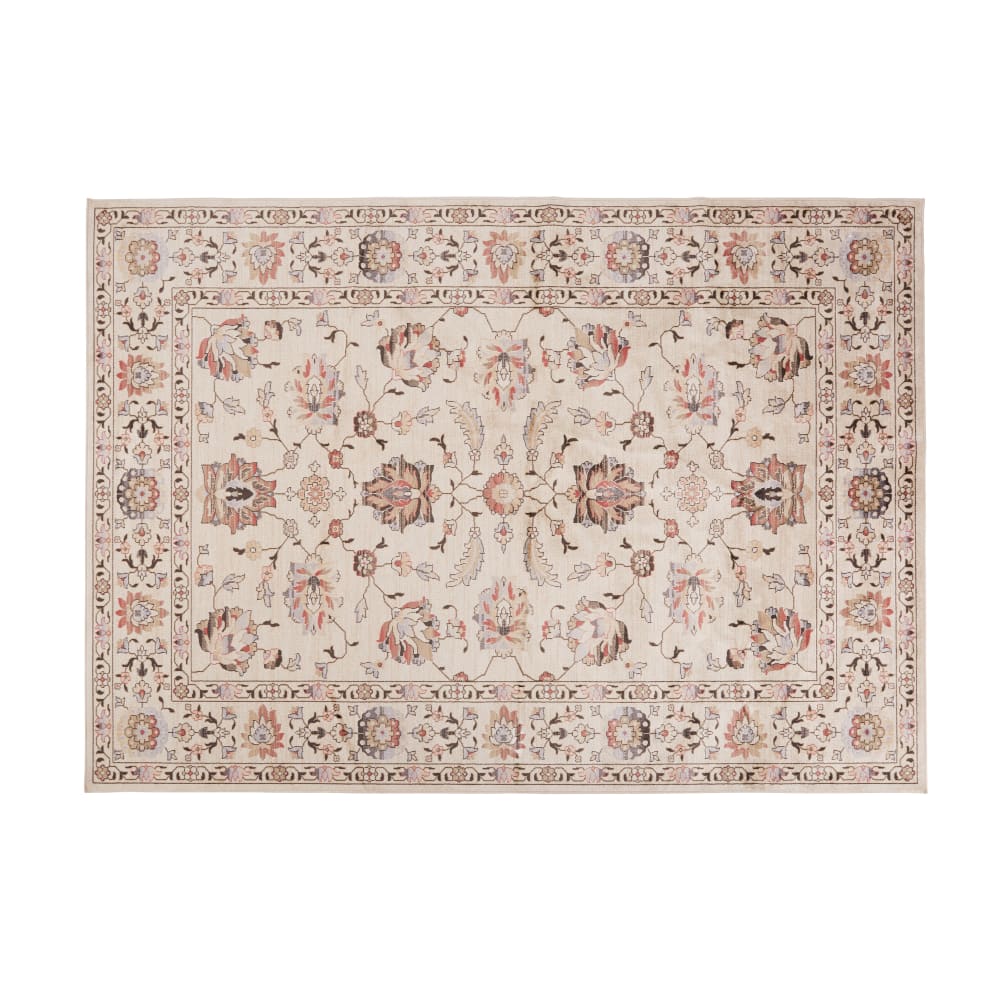 Tapis vintage tissé jacquard multicolore 160x230