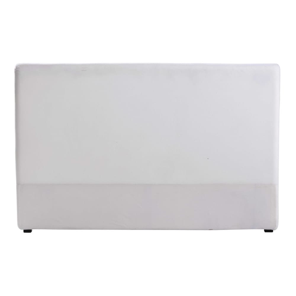 Tête de lit en bois houssable blanc pour couchage 180