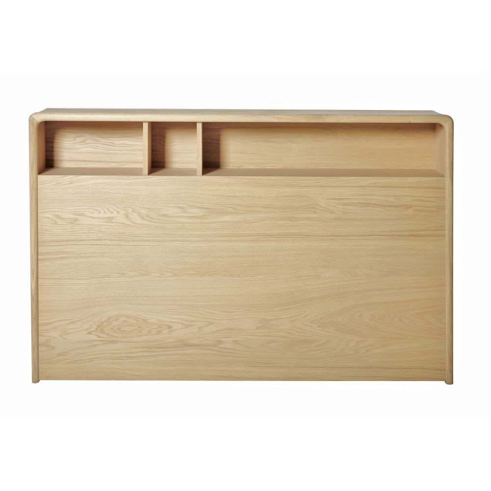 Tête de lit en chêne pour couchage 160 avec rangements
