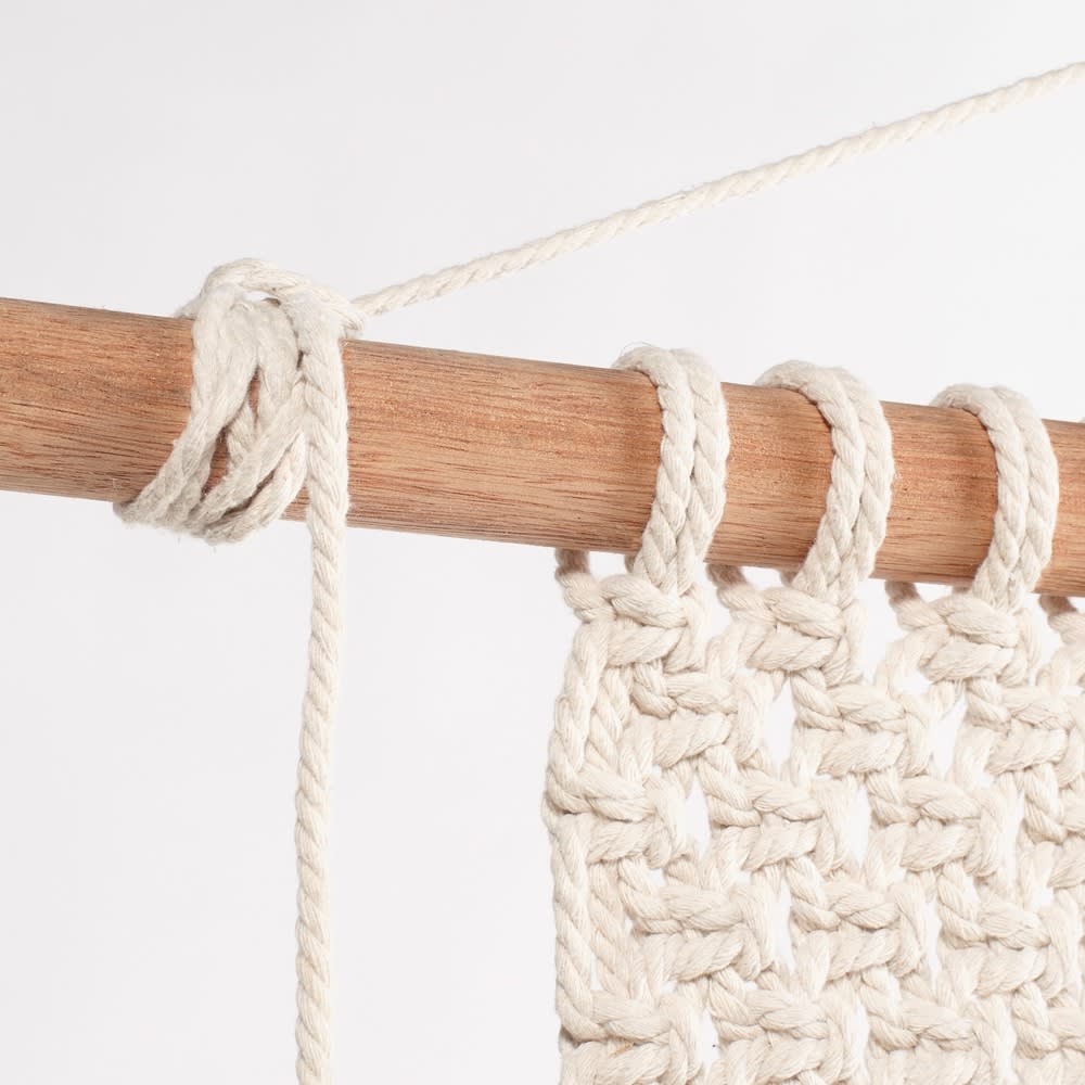 Tête de lit macramé en coton et corde - Maisons du Monde