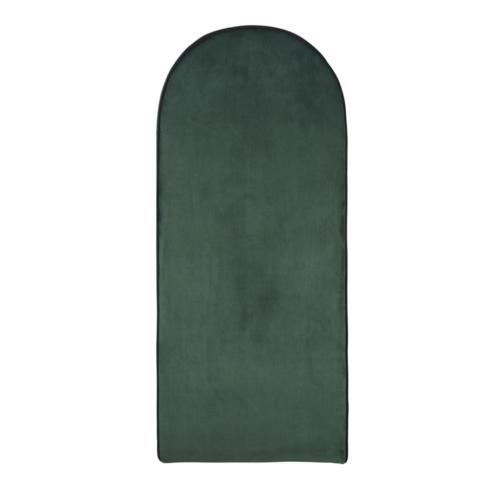 Tête de lit modulable professionnelle en velours vert 60x140.5