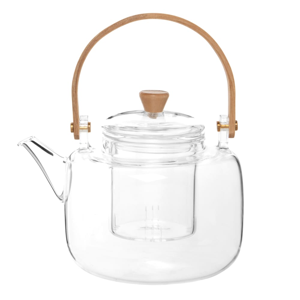 Théière en verre et bambou 0.90L Théière en verre et bambou 0.90L