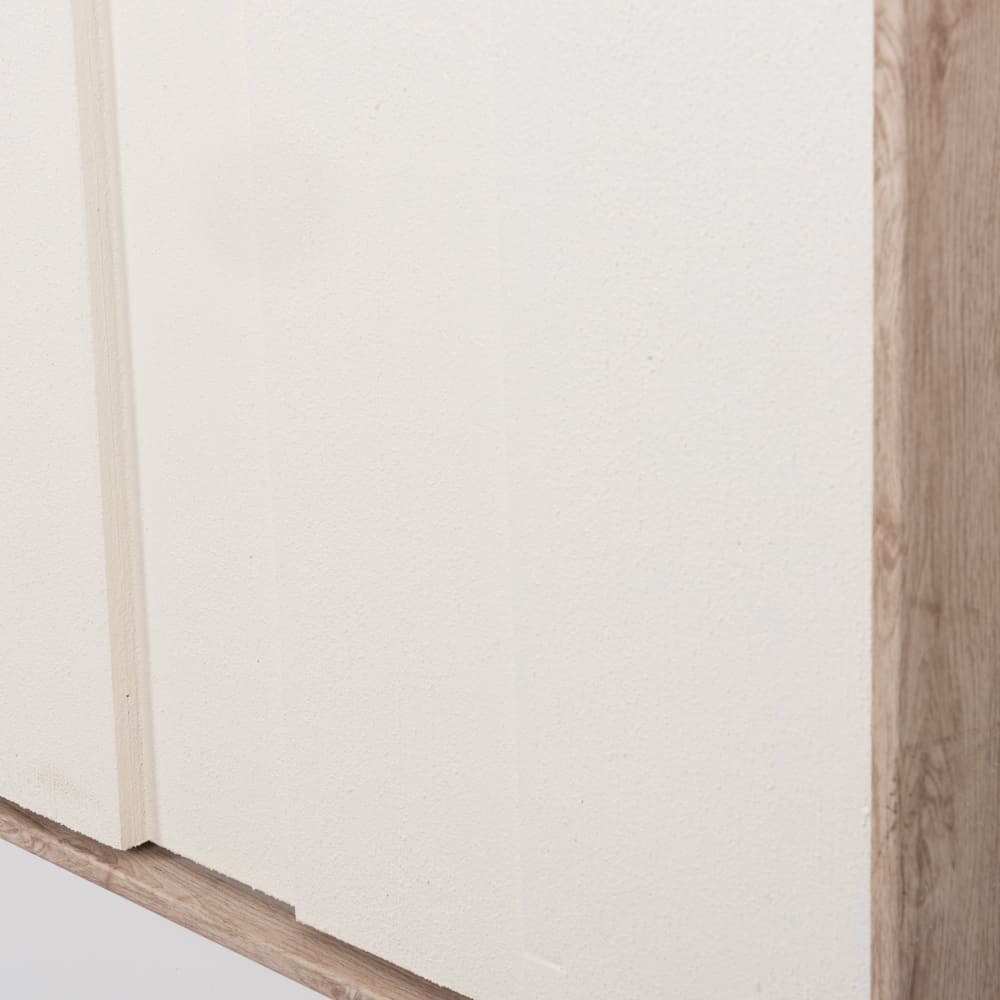 Toile abstraite à reliefs blancs, 60x80 cm - Maisons du Monde