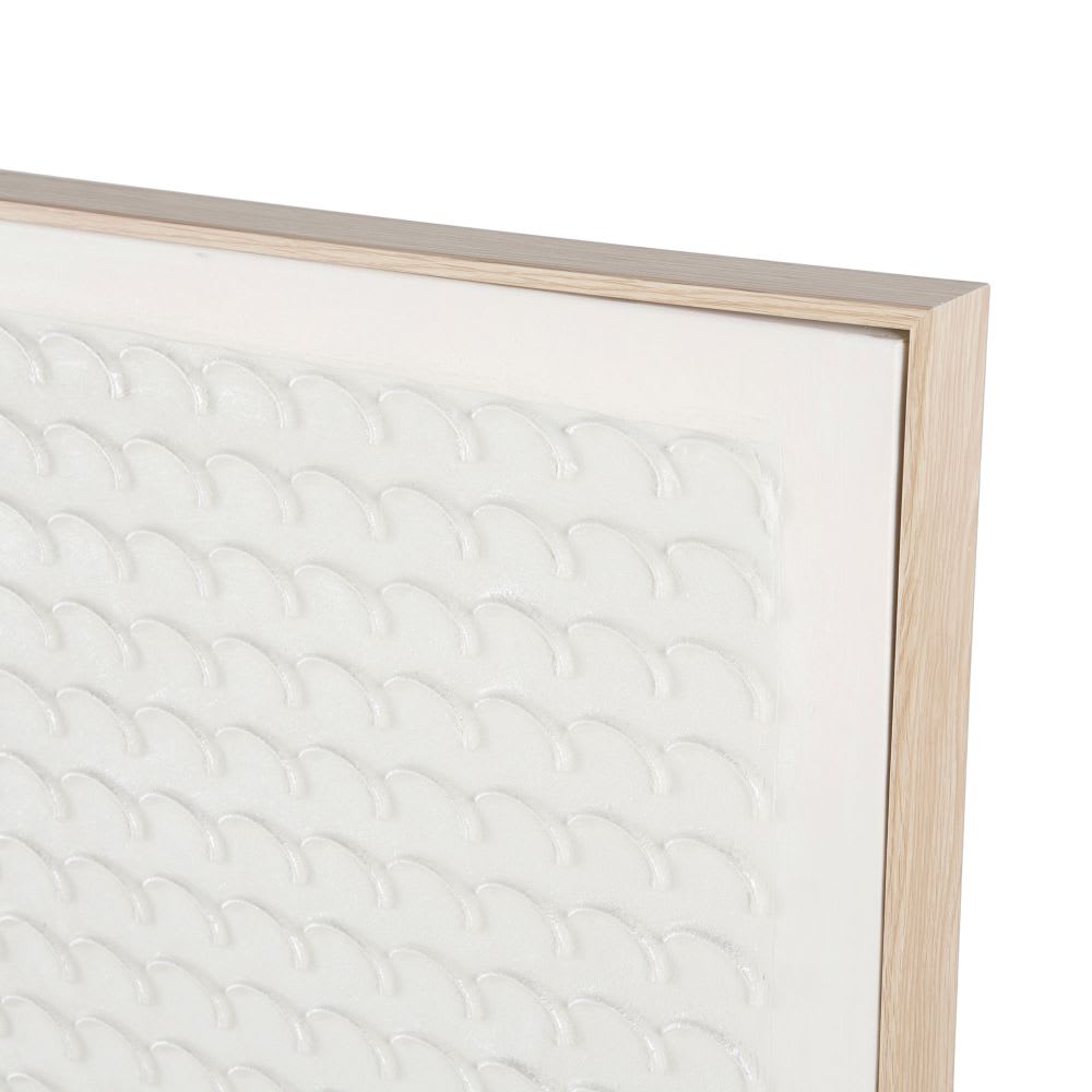 Toile peinte blanche 100x100 - Maisons du Monde