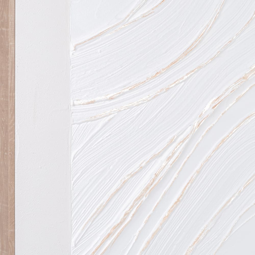 Toile peinte blanche, 64x80 cm