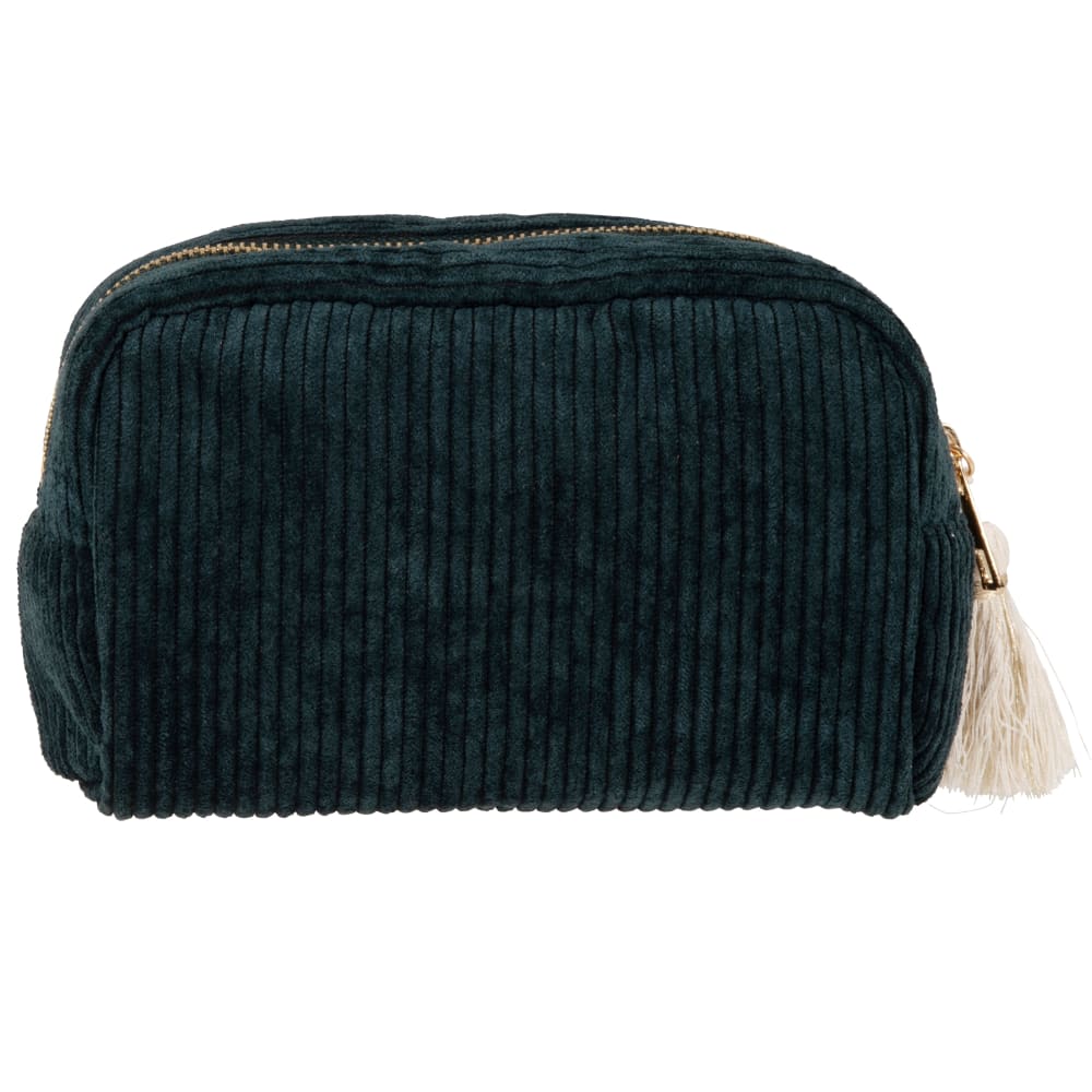 Trousse en velours côtelé vert L18 — vue 4