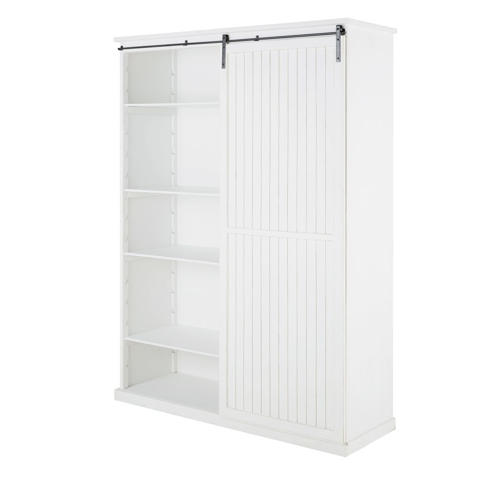 Vaisselier 1 porte 3 tiroirs blanc L154 - Maisons du Monde