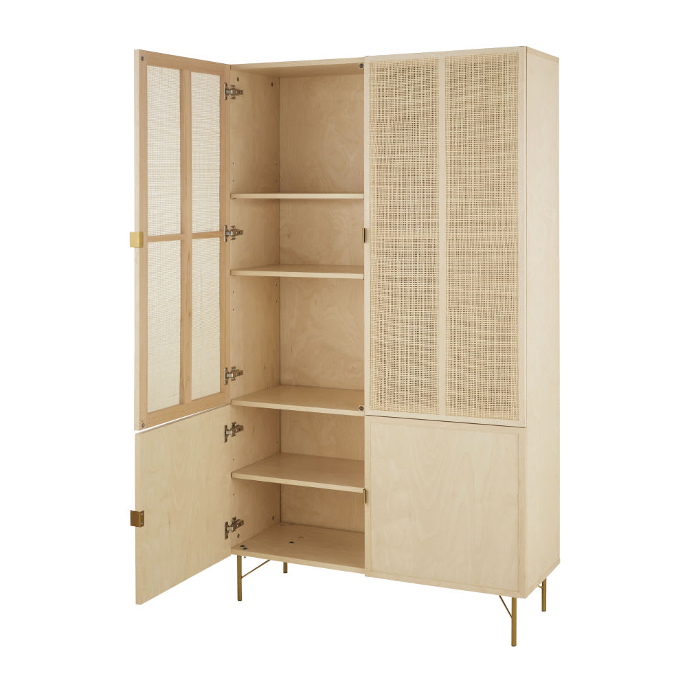 Vaisselier 4 portes placage bouleau L88 — vue 3