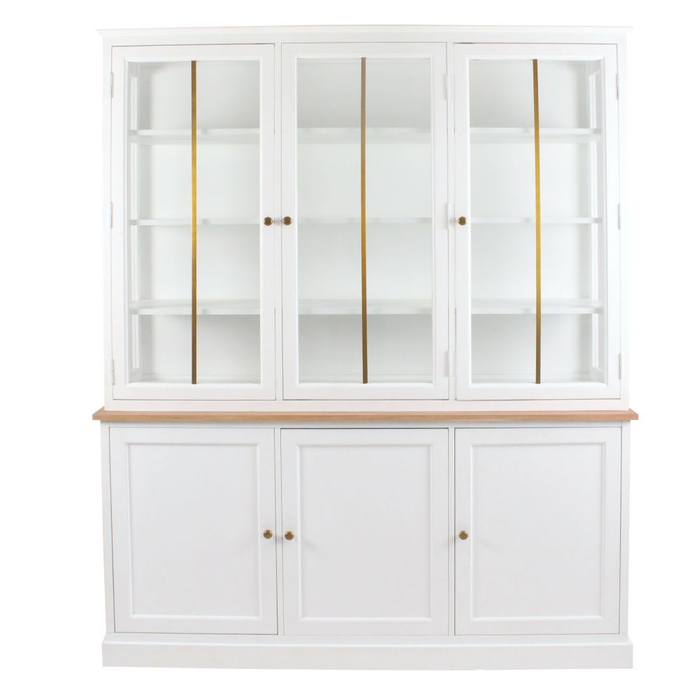 vaisselier 6 portes blanc
