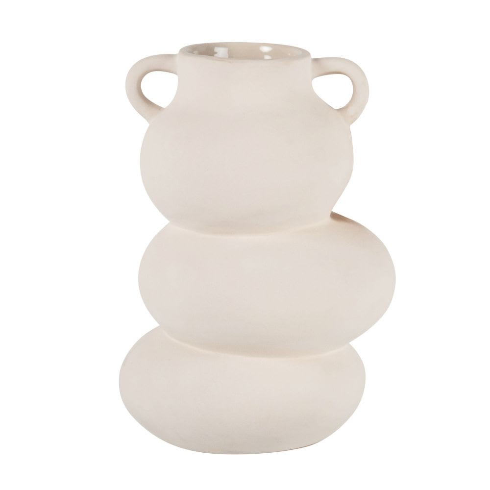 Vase en grès beige H22