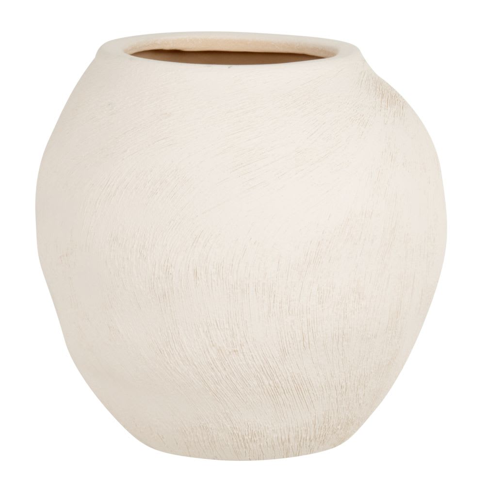 Vase en grès écru H20