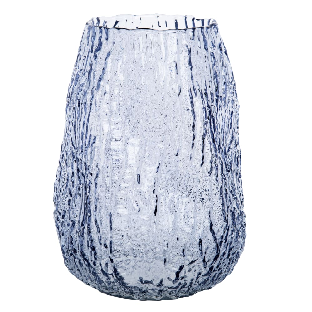 Vase en verre bleu clair H25 — Beyit