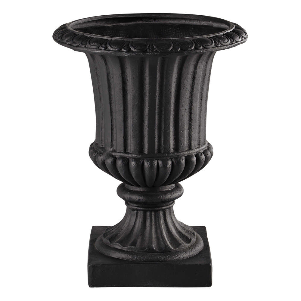 Vaso de jardim de resina cinzento antracite altura 71cm EYGUIERES