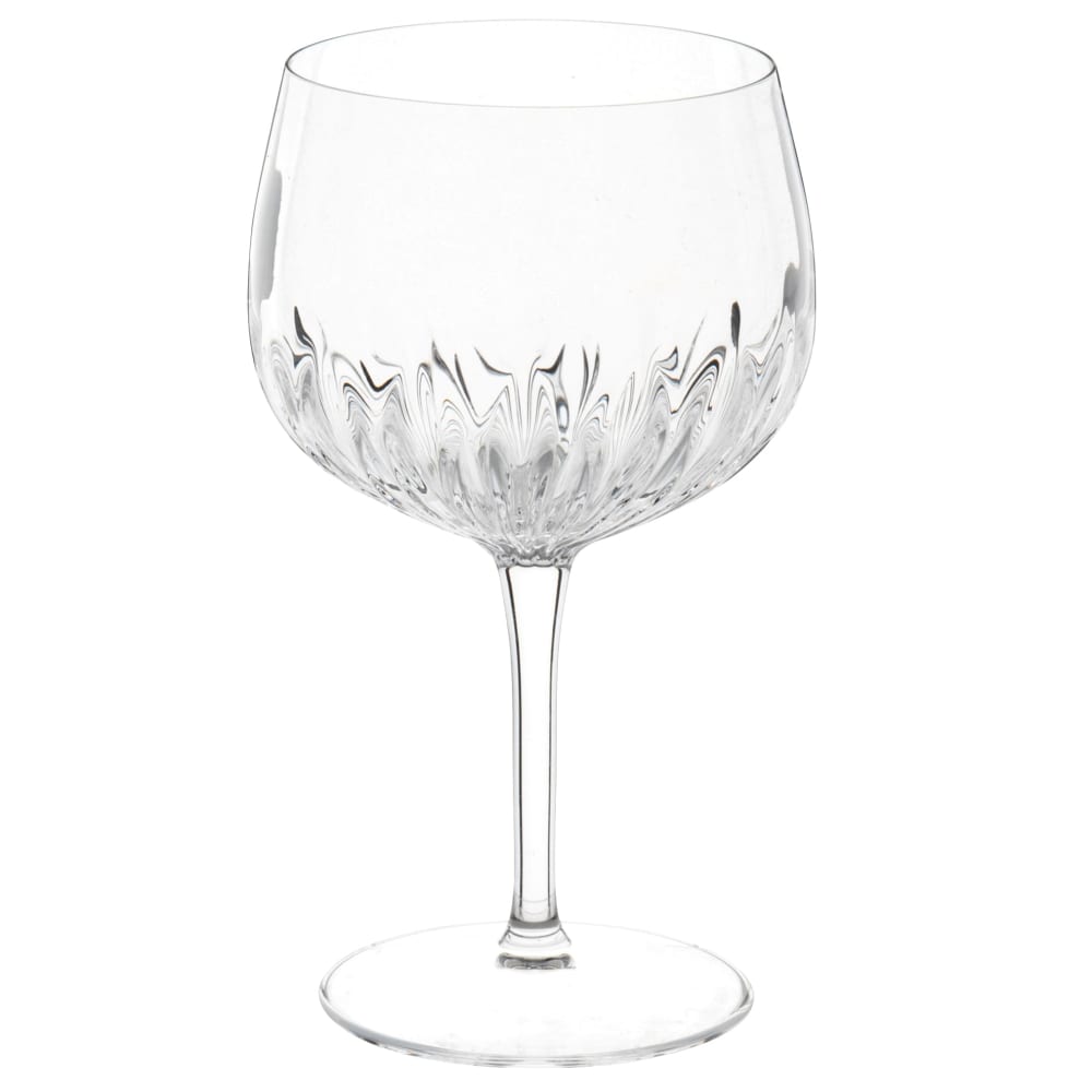 Verre à pied cocktail en verre transparent
