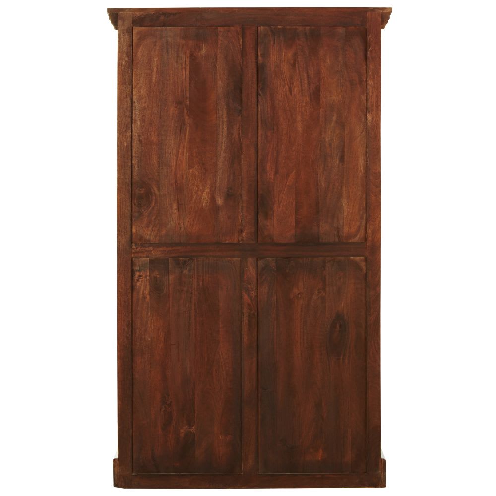 Vitrine aus Mangoholz, B 105cm, weiß antik Avignon - Maisons Du