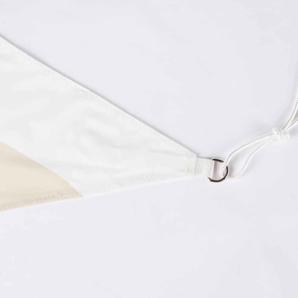 Voile d'ombrage motifs imprimés écrus, verts, bleus et beiges 3x3x4