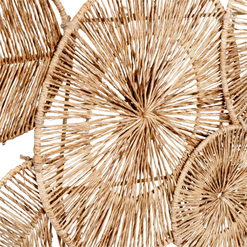 Wanddekoration aus geflochtenem Jute, 90 x 51 cm - Maisons Du