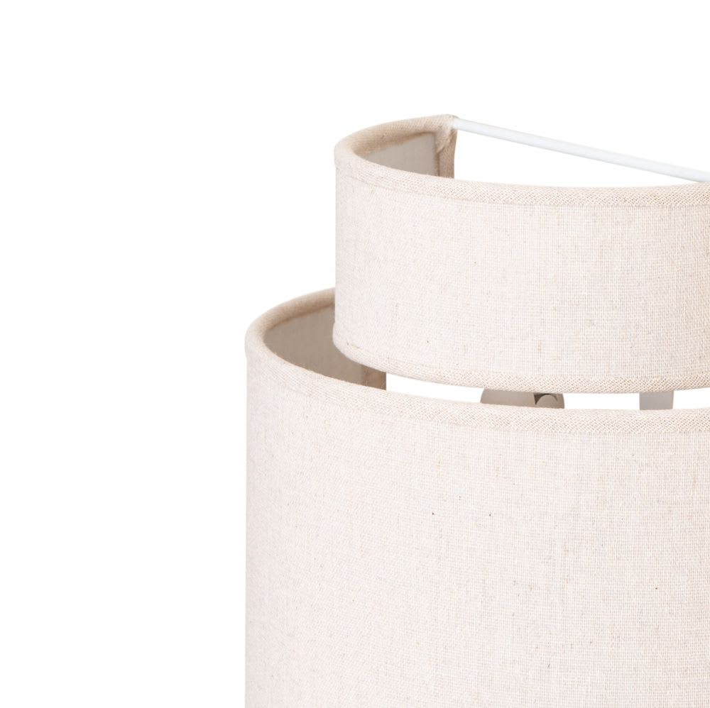 Wandleuchte aus recyceltem, beigem Stoff - Maisons Du Monde
