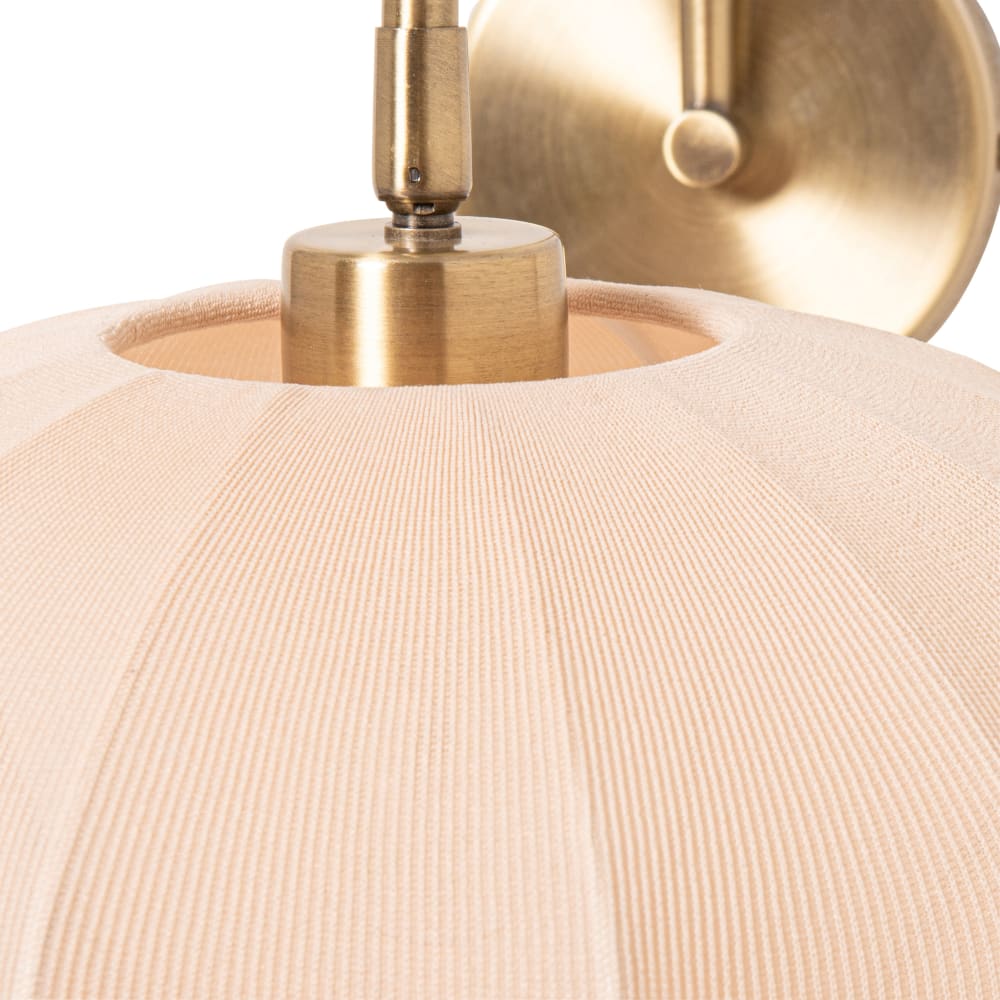 Wandleuchte aus Stoff mit golfarbenen Details - Maisons Du Monde