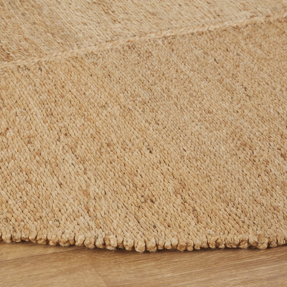 Webteppich aus Jute in Blattform, 120x180cm - Maisons Du Monde