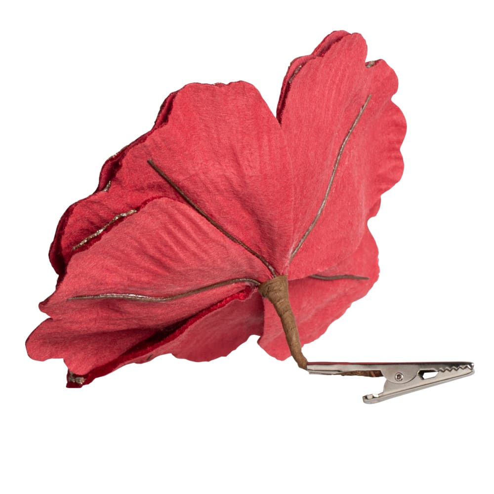 Weihnachtsanhänger Blume, rot - Maisons Du Monde