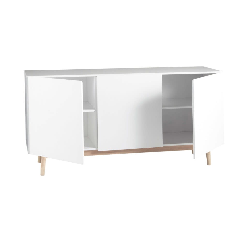 Weißes Vintage-Sideboard, 160 cm - Maisons Du Monde
