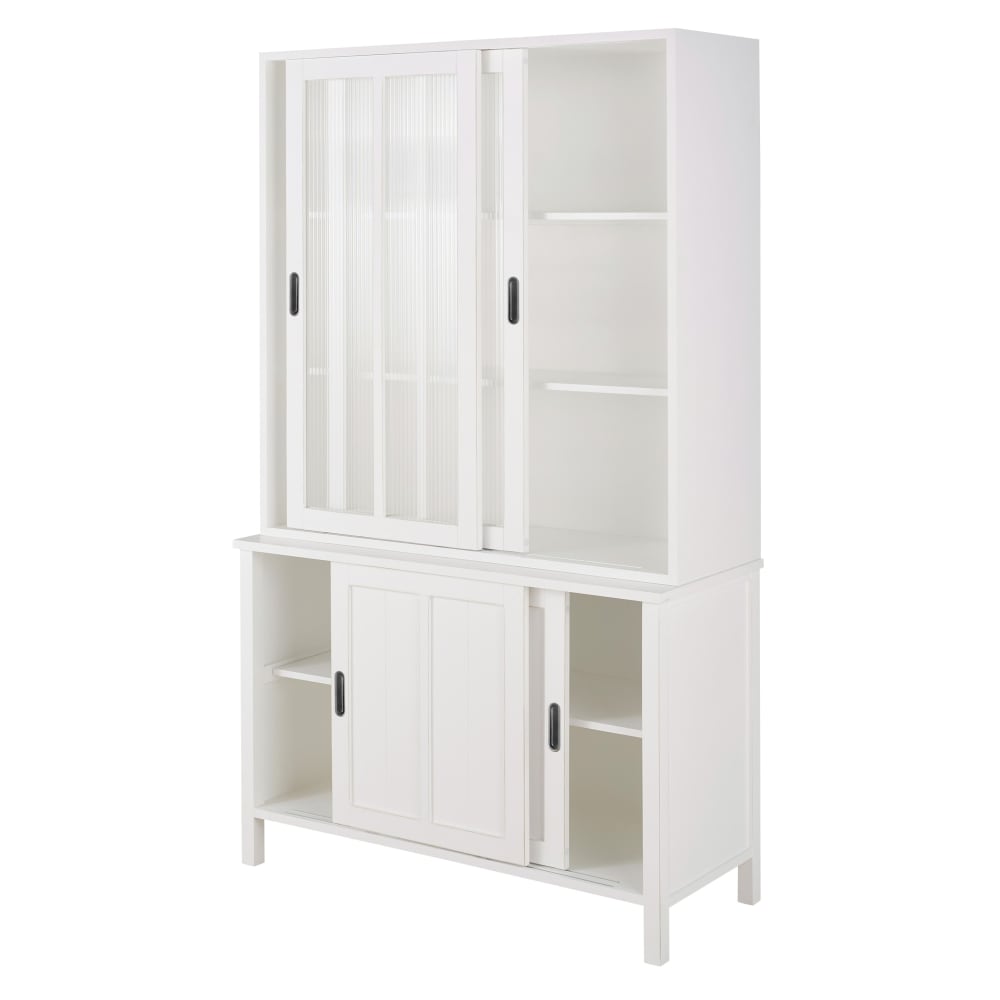 Witte 4-deurs dressoirkast 110cm - Maisons Du Monde