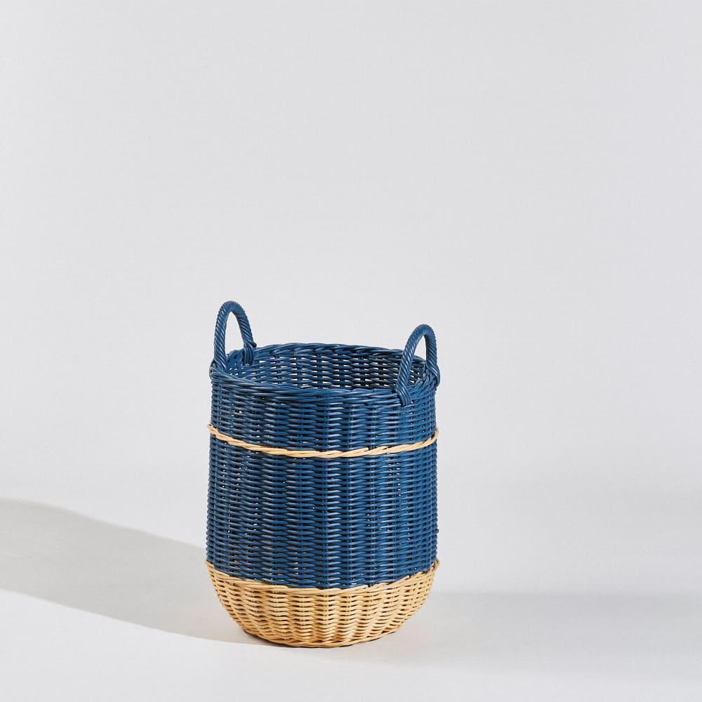 Set aus 2 zweifarbigen Rattan-Körben Sova