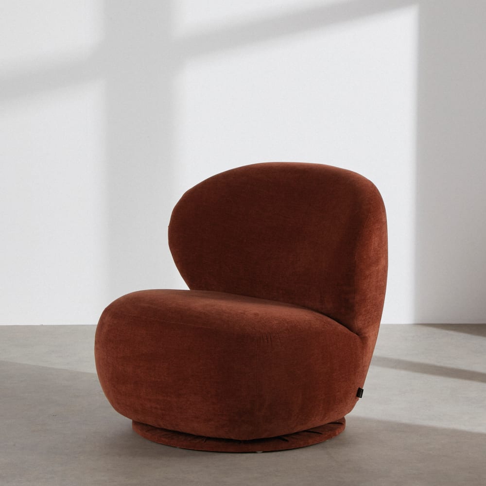 LES Fauteuil à bascule et pieds en bois massif d'hévéa Bleu