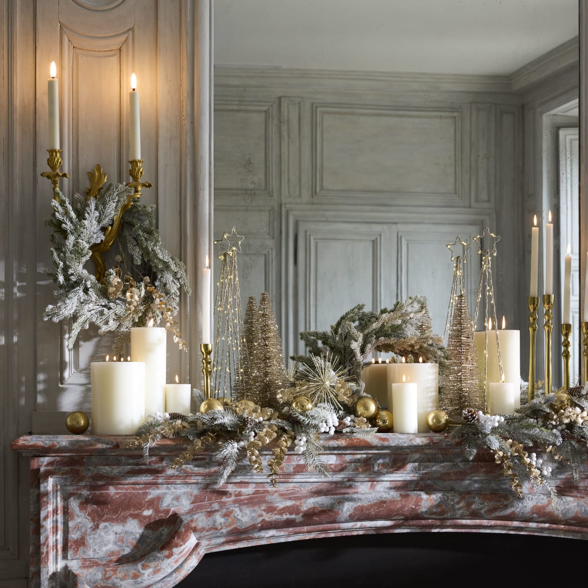 Déco de Noël sapin doré, Maisons du Monde
