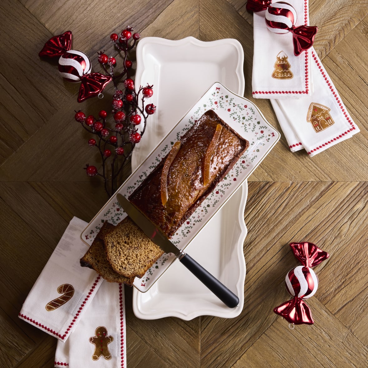 Suspension de Noël bonbon blanc et rouge, Maisons du Monde