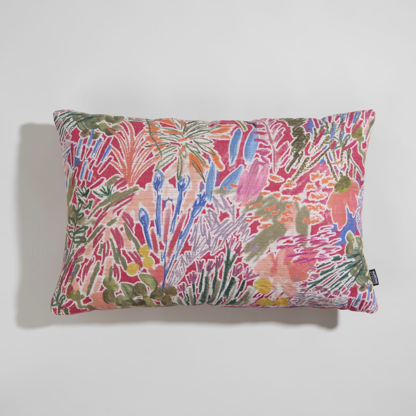 Kissen mit mehrfarbigem Blumenmuster, 60 x 40 Musa