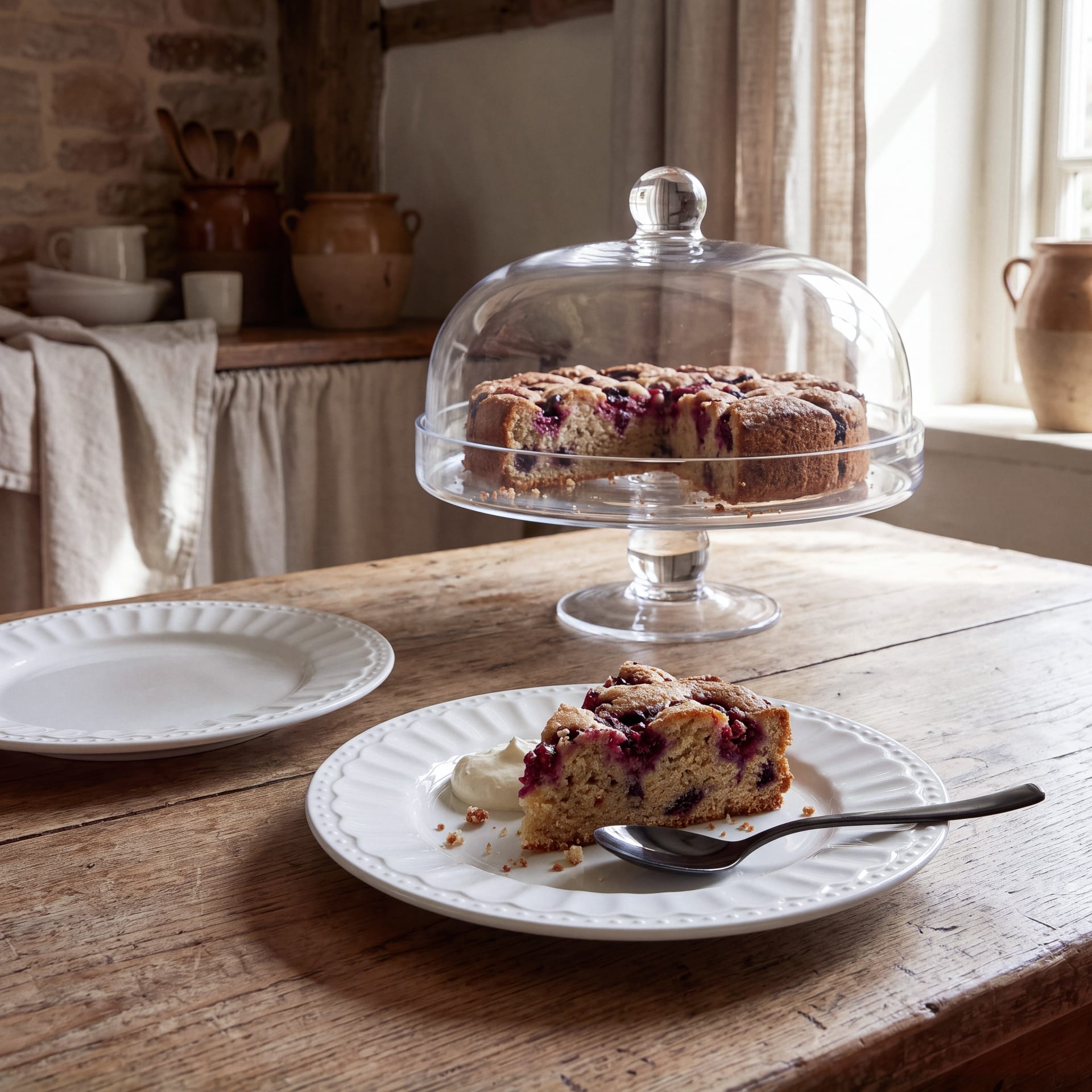 Dessertteller aus Porzellan weiß Charlotte
