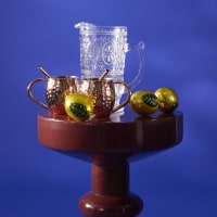 Lot 4 Tasses Moscow Mule 100% Cuivre Pur + 4 Pailles Cuivre & Mesureur – Authentique & Élégant