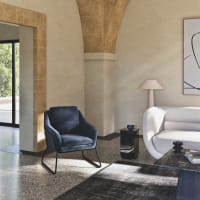 Canapé 1 Place HOMCOM - Avec Pieds Dorés, Poches Latérales, Rembourrage Confortable - Gris, Pour Salon, Bureau Ou Chambre