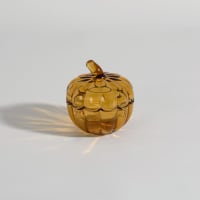 Bonbonnière déco citrouille en verre marron H11cm - Maisons du Monde
