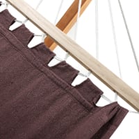 NOVICA Amaca Doppia Brasiliana Fatta A Mano In Cotone Ecru Con Frange Uncinetto, Manaus Majesty - 3