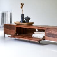 Mobile Porta TV con LED Legno Antico 140x36,5x40 cm Multistrato