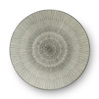 Piatto da portata (x6) in arenaria crema/nero-Hypnose