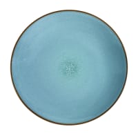 Piatto da portata (x6) in arenaria turchese-Feeling turquoise