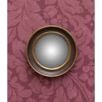 Miroir Mural Convexe Howard Elliot Rex - Rond Bois Noir 21 Pouces - Déco