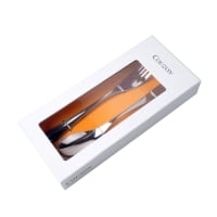 Olympia Lot De 12 Fourchettes De Table Baguette En Acier Inoxydable 210mm - Motif Lignes Distinctes