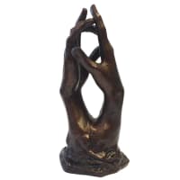 Étude pour le secret par Auguste Rodin. Reproduction de sculpture officielle du musée Rodin