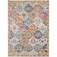 Alfombra vintage oriental multicolor/naranja 160x220-Ines