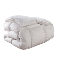 Couette DWR 240x260 Cm Plumes Et Duvet - Été Printemps 180 GSM - Coton 100% Certifié Oeko-Tex