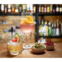 QUARKZMAN 10Pcs Acier Inox Cocktail Cure-dents, 4.25 Pouce Métal Cocktail Piques Fruit Bâtons Réutilisable Long Martini Piques Cocktail Brochettes Pour Fête Boissons Apéritif, Doré Boule