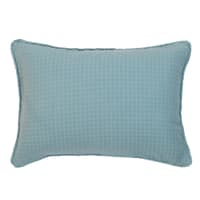 Federa  in garza di cotone blu  50X70 CM-Minorque