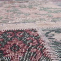 Tapis plat motif vintage effet usé multicolore rose 110x170 Focus ...